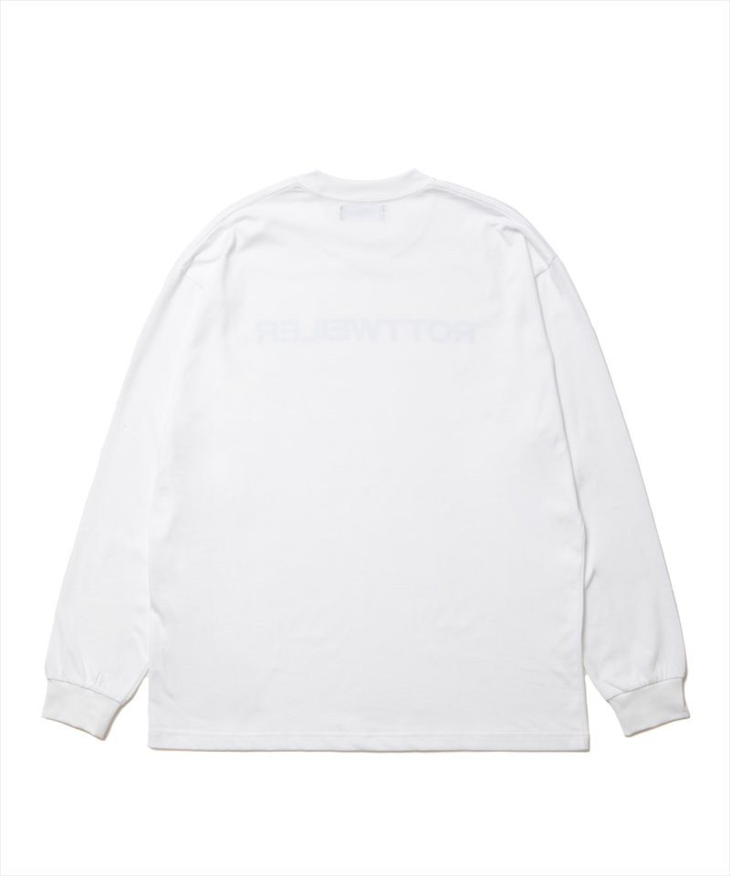 画像2: 【30%OFF】ROTTWEILER/R9 LOGO LS TEE（WHITE）［オリジナル長袖T-25春夏］