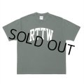 ROTTWEILER/RTTW PIGMENT TEE（GREEN）［ピグメント染めプリントT-25春夏］