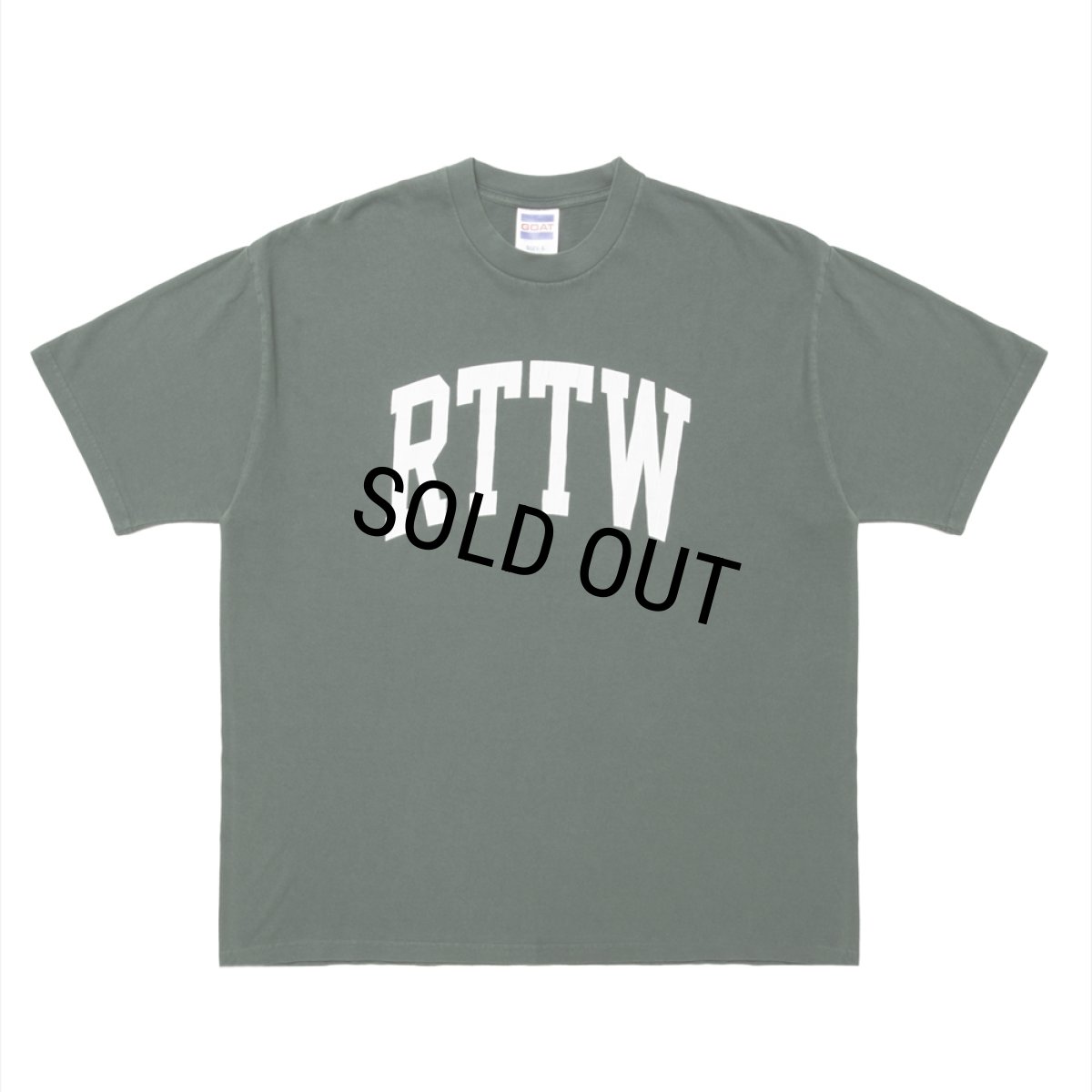 画像1: ROTTWEILER/RTTW PIGMENT TEE（GREEN）［ピグメント染めプリントT-25春夏］ (1)