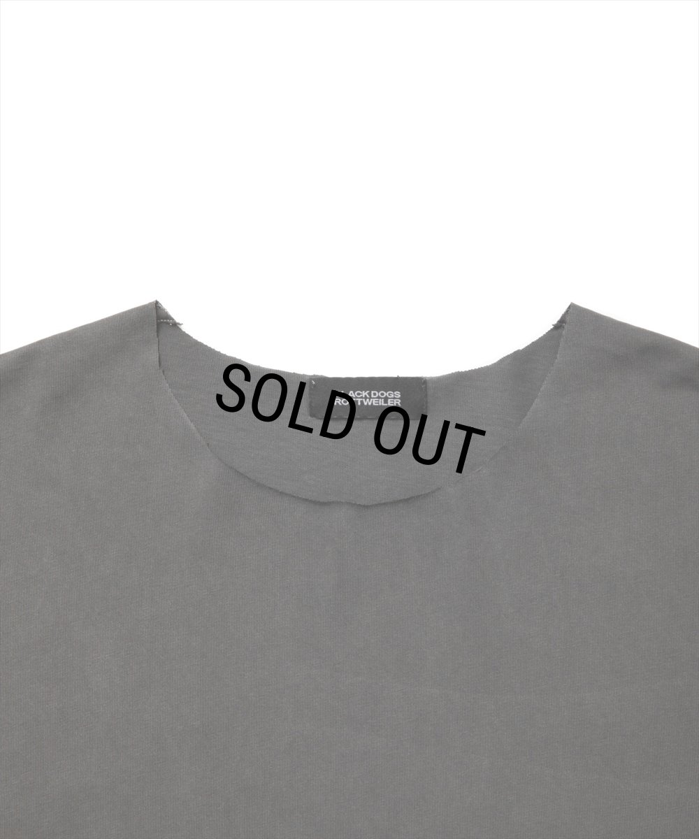画像3: 【20％OFF】ROTTWEILER/PIGMENT CUT OFF TEE（CHARCOAL）［ピグメント染めカットオフT-25春夏］ (3)