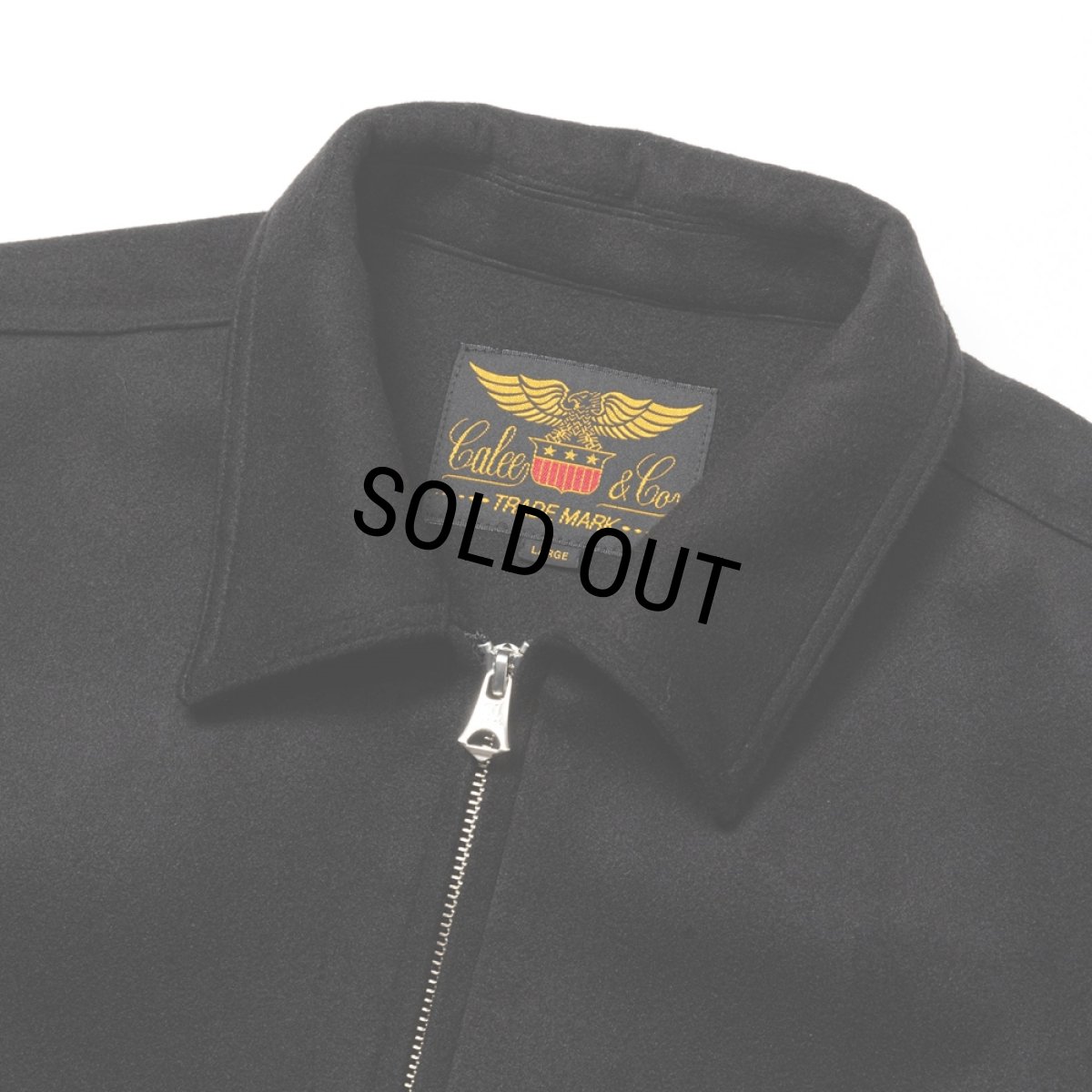 画像3: CALEE/PE MELTON SWINGTOP ＜BLATANT LOCALISM＞（BLACK）［PEメルトンスウィングトップ-24秋冬］ (3)