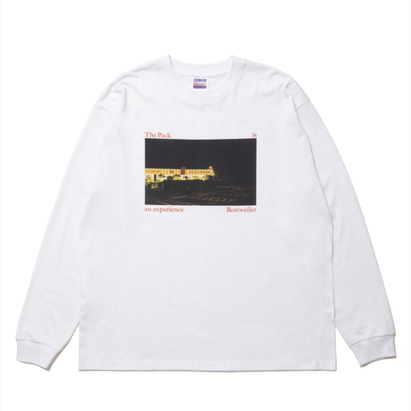 画像1: 【30%OFF】ROTTWEILER/CAL NIGHT LS PHOTO TEE（WHITE）［プリント長袖T-25春夏］