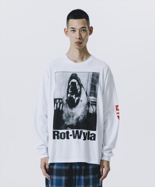 他の写真2: ROTTWEILER/DOG PHOTO LS TEE（WHITE）［プリント長袖T-25春夏］