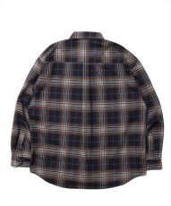 画像2: 【30%OFF】ROTTWEILER/R9 BRUSHED TWILL SHIRT（BROWN）［ブラッシュドツイルシャツ-25春夏］ (2)