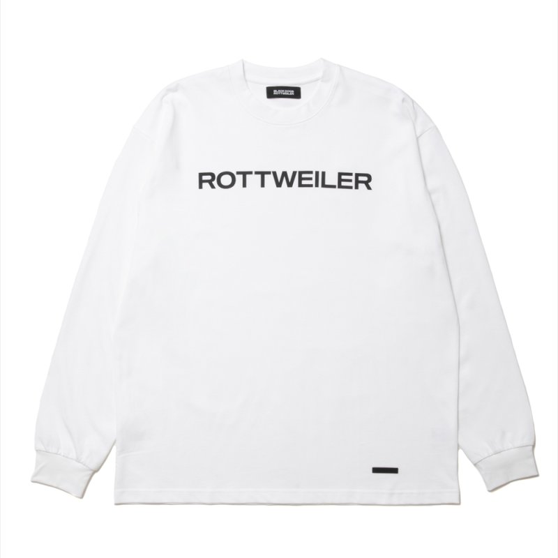 画像1: 【30%OFF】ROTTWEILER/R9 LOGO LS TEE（WHITE）［オリジナル長袖T-25春夏］