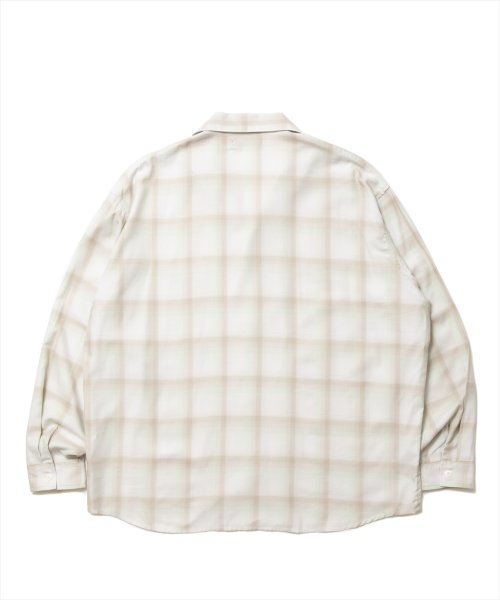 他の写真2: ROTTWEILER/R9 OMBRE SHIRT（BEIGE）［オンブレチェックシャツ-25春夏］