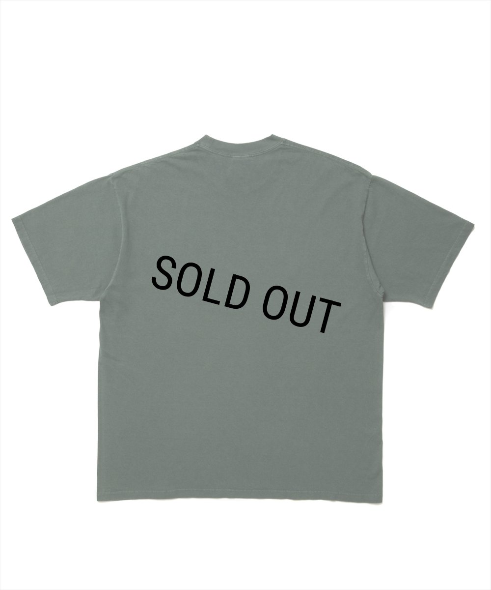 画像2: ROTTWEILER/RTTW PIGMENT TEE（GREEN）［ピグメント染めプリントT-25春夏］ (2)