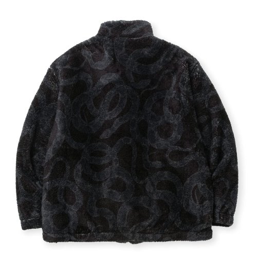 他の写真2: 【40%OFF】CALEE/NYLON RIP FLEECE TRACK TYPE JACKET ＜SNAKE PATTERN＞（BLACK/CHARCOAL）［フリーストラックタイプJKT-24秋冬］