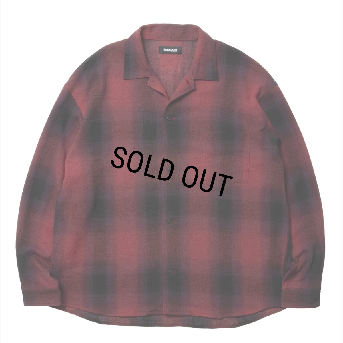 画像1: 【30％OFF】ROTTWEILER/R9 CHAMPION CHECK SHIRT（RED）［チャンピオンチェックシャツ-25春夏］ (1)