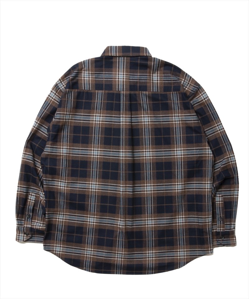 画像2: 【30%OFF】ROTTWEILER/R9 BRUSHED TWILL SHIRT（BROWN）［ブラッシュドツイルシャツ-25春夏］