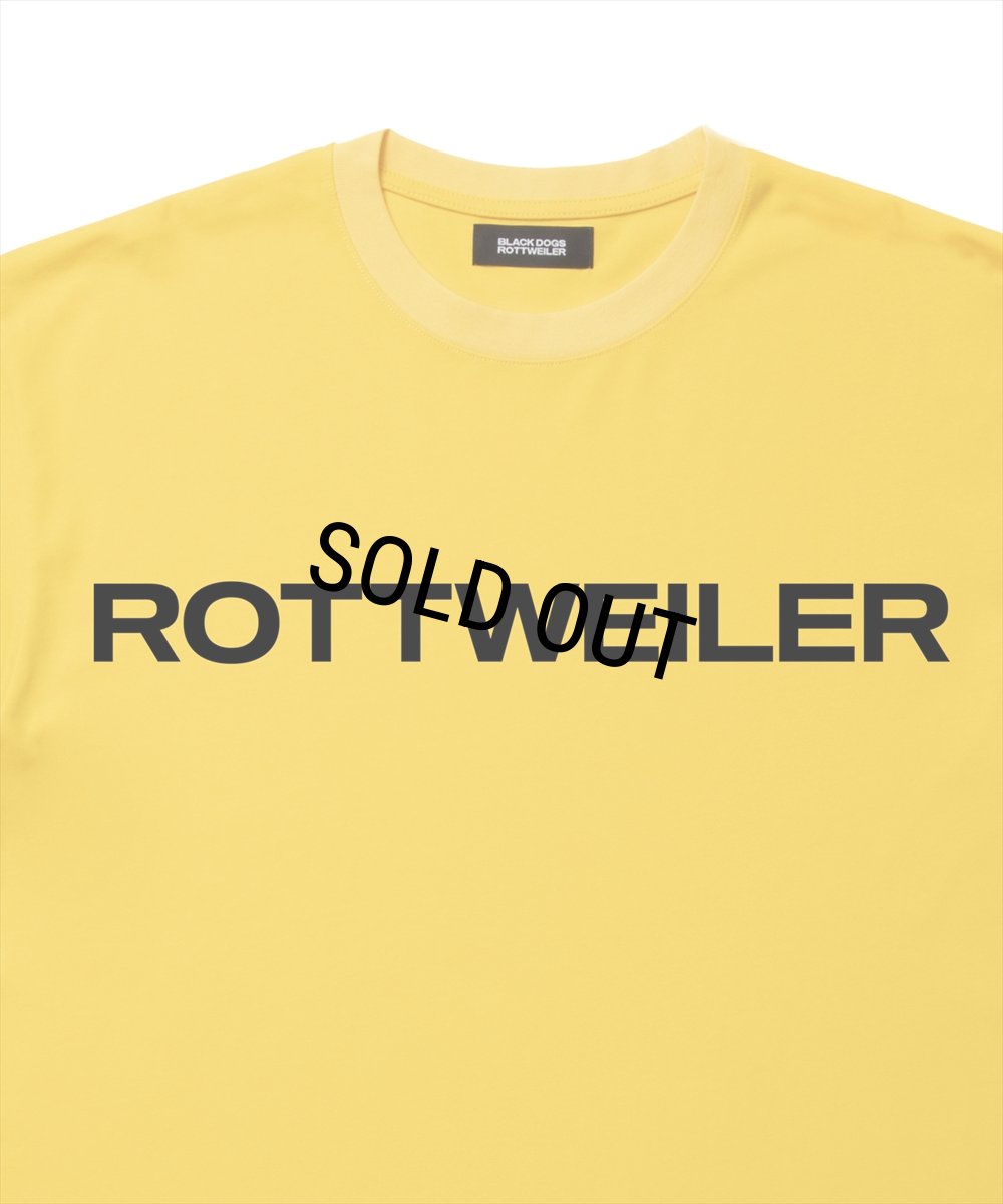 画像4: ROTTWEILER/R9 LOGO TEE（YELLOW）［オリジナルT-25春夏］ (4)