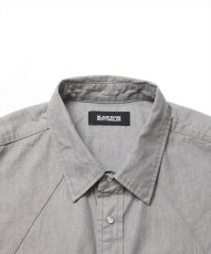 画像3: 【30%OFF】ROTTWEILER/R9 GRAY DENIM SHIRT（GRAY）［グレーデニムシャツ-25春夏］ (3)