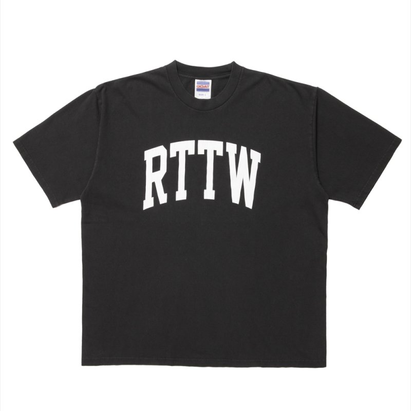 画像1: ROTTWEILER/RTTW PIGMENT TEE（CHARCOAL）［ピグメント染めプリントT-25春夏］