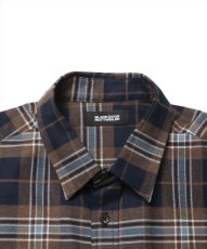 画像3: 【30%OFF】ROTTWEILER/R9 BRUSHED TWILL SHIRT（BROWN）［ブラッシュドツイルシャツ-25春夏］ (3)