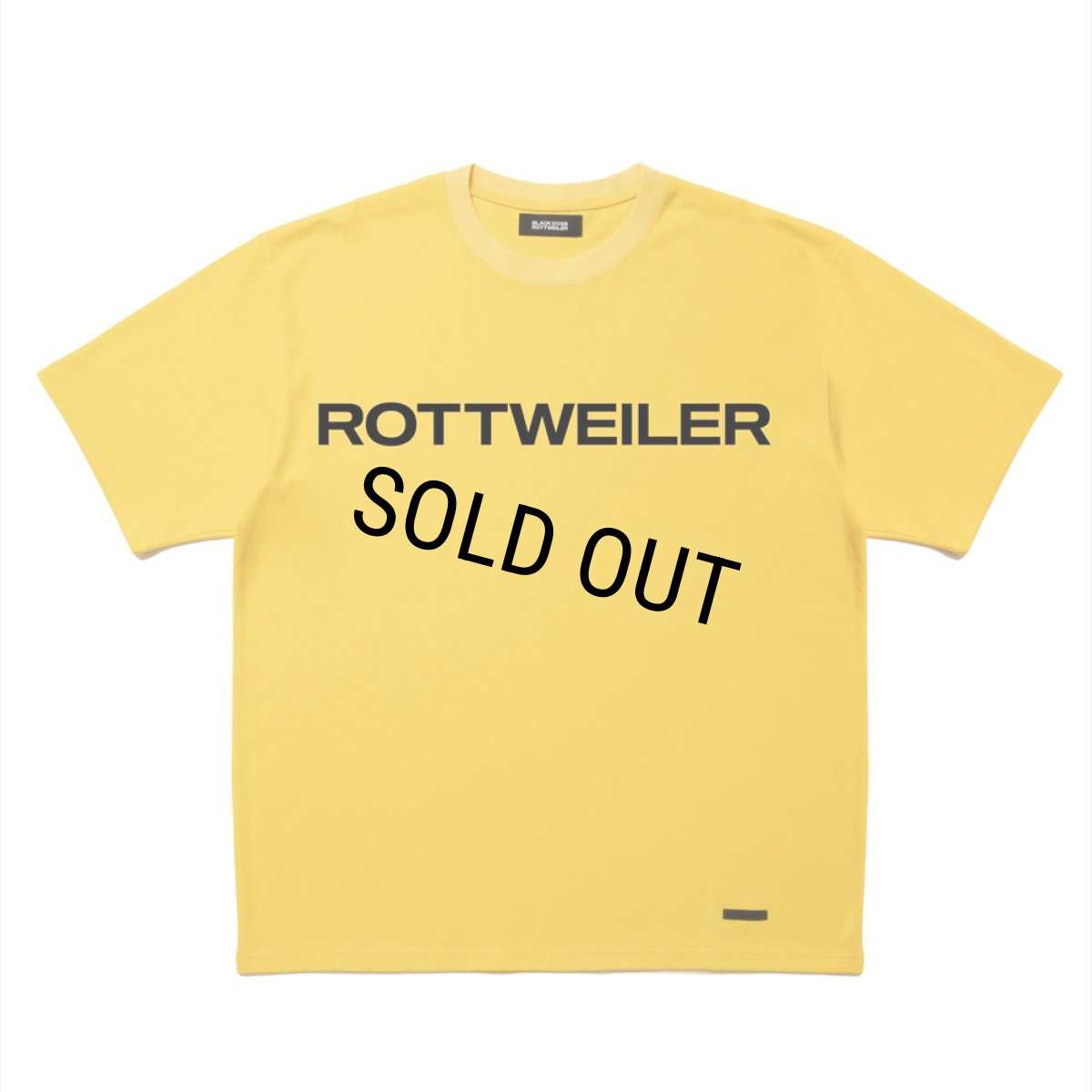 画像1: ROTTWEILER/R9 LOGO TEE（YELLOW）［オリジナルT-25春夏］ (1)
