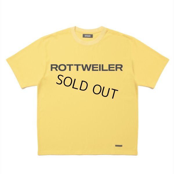 画像1: ROTTWEILER/R9 LOGO TEE（YELLOW）［オリジナルT-25春夏］