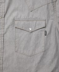 画像4: 【30%OFF】ROTTWEILER/R9 GRAY DENIM SHIRT（GRAY）［グレーデニムシャツ-25春夏］ (4)