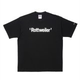 ROTTWEILER/RW TEE（BLACK）［プリントT-25春夏］