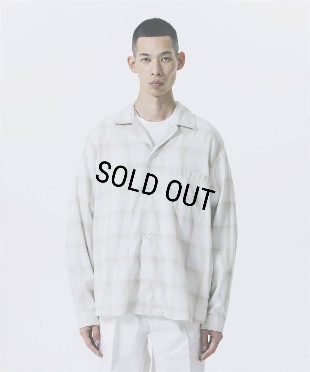 画像4: 【30％OFF】ROTTWEILER/R9 OMBRE SHIRT（BEIGE）［オンブレチェックシャツ-25春夏］ (4)