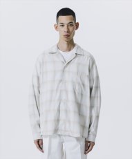画像4: 【30％OFF】ROTTWEILER/R9 OMBRE SHIRT（BEIGE）［オンブレチェックシャツ-25春夏］ (4)
