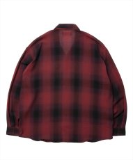 画像2: 【30％OFF】ROTTWEILER/R9 CHAMPION CHECK SHIRT（RED）［チャンピオンチェックシャツ-25春夏］ (2)