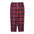 画像1: ROTTWEILER/R9 NEL CHECK PANTS（RED）［ネルチェックパンツ-25春夏］ (1)