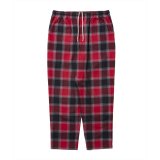 ROTTWEILER/R9 NEL CHECK PANTS（RED）［ネルチェックパンツ-25春夏］