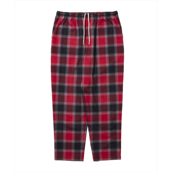 画像1: ROTTWEILER/R9 NEL CHECK PANTS（RED）［ネルチェックパンツ-25春夏］