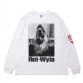 ROTTWEILER/DOG PHOTO LS TEE（WHITE）［プリント長袖T-25春夏］