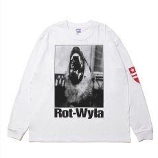 画像1: 【30%OFF】ROTTWEILER/DOG PHOTO LS TEE（WHITE）［プリント長袖T-25春夏］ (1)