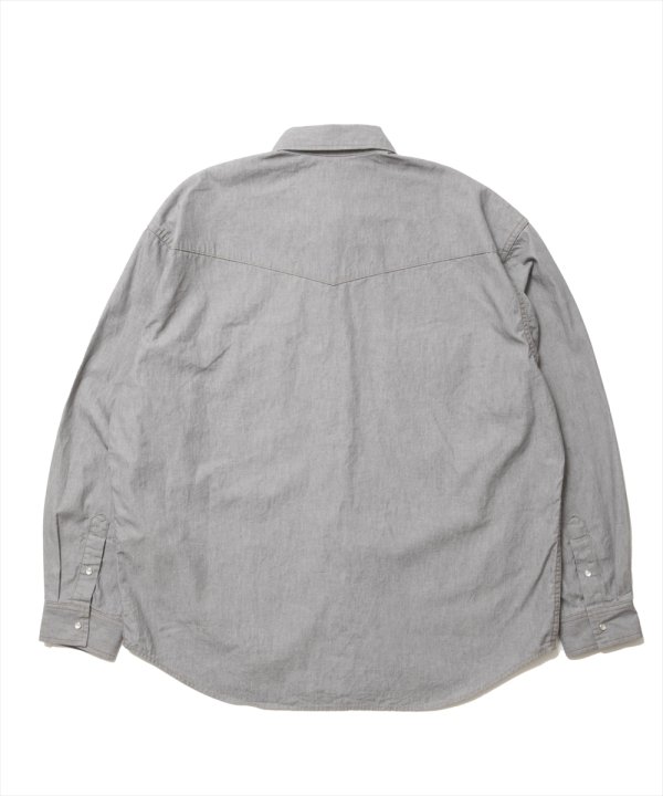 画像2: ROTTWEILER/R9 GRAY DENIM SHIRT（GRAY）［グレーデニムシャツ-25春夏］