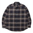 画像1: ROTTWEILER/R9 BRUSHED TWILL SHIRT（BROWN）［ブラッシュドツイルシャツ-25春夏］ (1)