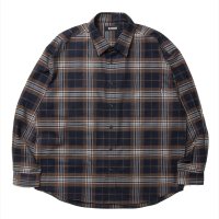 ROTTWEILER/R9 BRUSHED TWILL SHIRT（BROWN）［ブラッシュドツイルシャツ-25春夏］