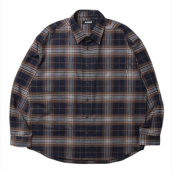 画像1: ROTTWEILER/R9 BRUSHED TWILL SHIRT（BROWN）［ブラッシュドツイルシャツ-25春夏］