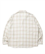 画像2: 【30％OFF】ROTTWEILER/R9 OMBRE SHIRT（BEIGE）［オンブレチェックシャツ-25春夏］ (2)