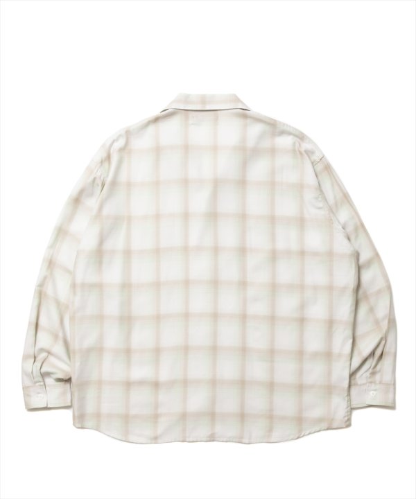 画像2: ROTTWEILER/R9 OMBRE SHIRT（BEIGE）［オンブレチェックシャツ-25春夏］