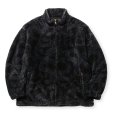 画像1: 【40%OFF】CALEE/NYLON RIP FLEECE TRACK TYPE JACKET ＜SNAKE PATTERN＞（BLACK/CHARCOAL）［フリーストラックタイプJKT-24秋冬］ (1)