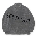 【40%OFF】CALEE/NYLON RIP FLEECE TRACK TYPE JACKET ＜SNAKE PATTERN＞（BLACK/CHARCOAL）［フリーストラックタイプJKT-24秋冬］