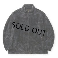 【40%OFF】CALEE/NYLON RIP FLEECE TRACK TYPE JACKET ＜SNAKE PATTERN＞（BLACK/CHARCOAL）［フリーストラックタイプJKT-24秋冬］