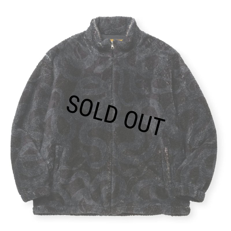 40%OFF】CALEE/NYLON RIP FLEECE TRACK TYPE JACKET ＜SNAKE PATTERN
