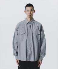画像5: 【30%OFF】ROTTWEILER/R9 GRAY DENIM SHIRT（GRAY）［グレーデニムシャツ-25春夏］ (5)