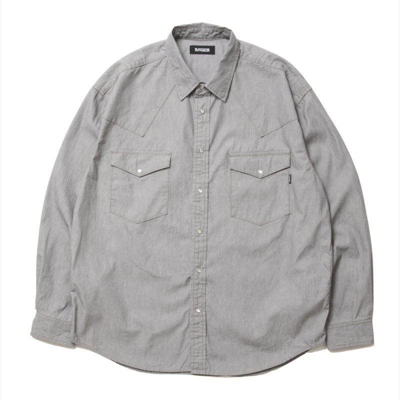 画像1: 【30%OFF】ROTTWEILER/R9 GRAY DENIM SHIRT（GRAY）［グレーデニムシャツ-25春夏］