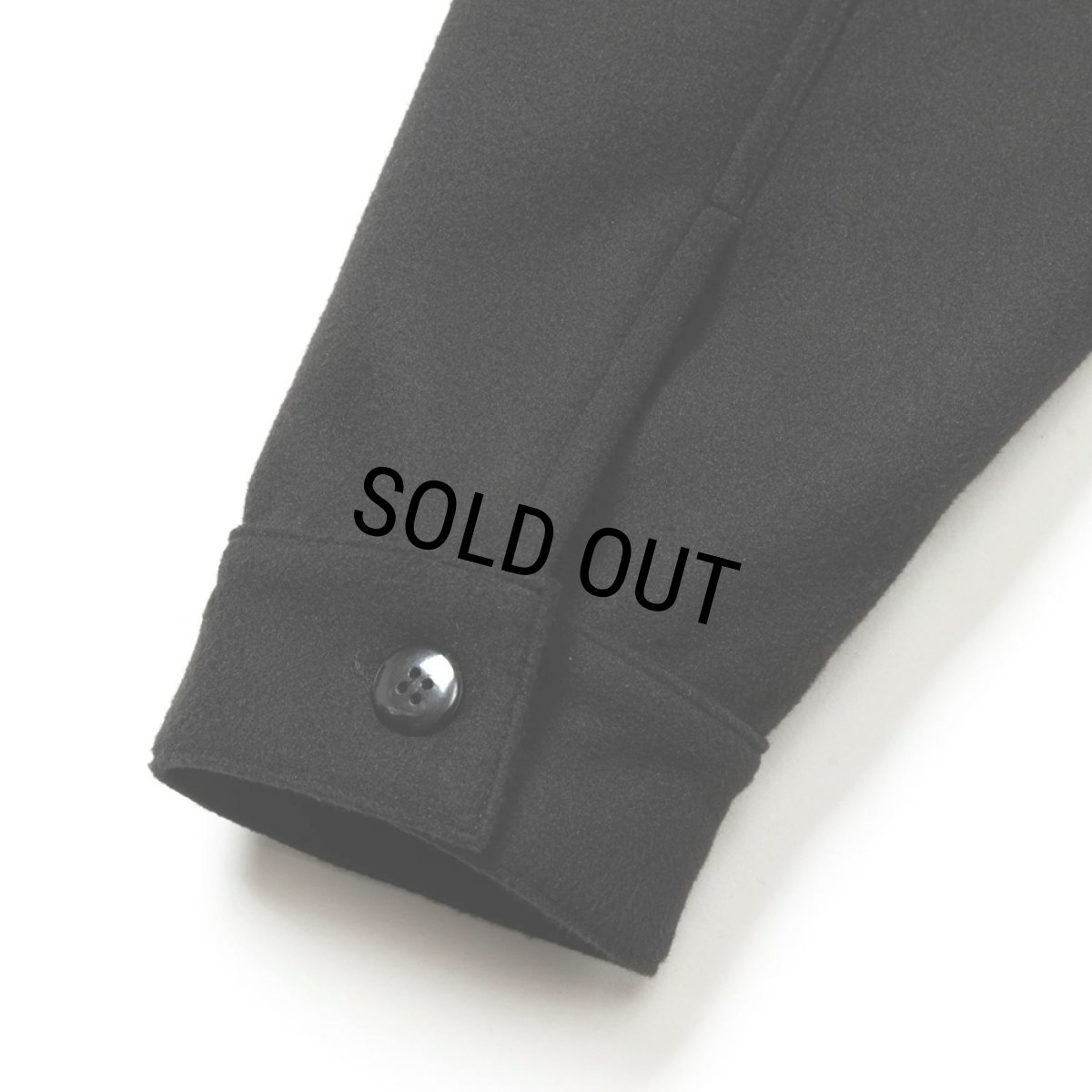 画像6: CALEE/PE MELTON SWINGTOP ＜BLATANT LOCALISM＞（BLACK）［PEメルトンスウィングトップ-24秋冬］ (6)