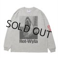 【30%OFF】ROTTWEILER/DOG PHOTO LS TEE（GRAY）［プリント長袖T-25春夏］