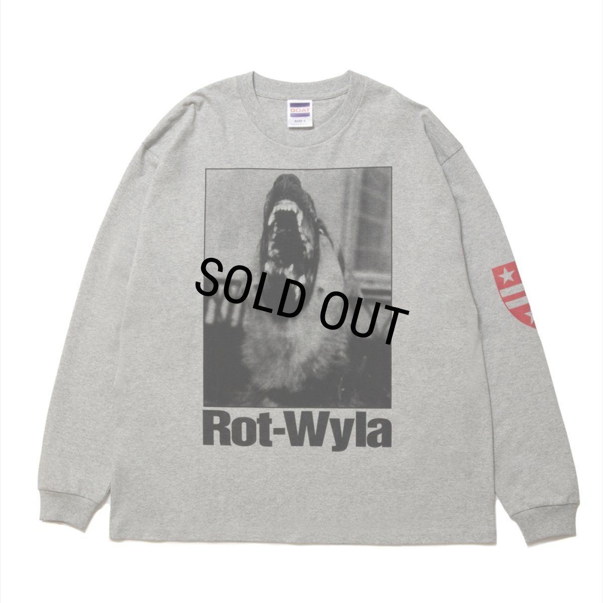 画像1: 【30%OFF】ROTTWEILER/DOG PHOTO LS TEE（GRAY）［プリント長袖T-25春夏］ (1)