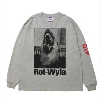 ROTTWEILER/DOG PHOTO LS TEE（GRAY）［プリント長袖T-25春夏］