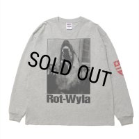 【30%OFF】ROTTWEILER/DOG PHOTO LS TEE（GRAY）［プリント長袖T-25春夏］