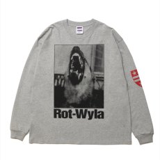 画像1: 【30%OFF】ROTTWEILER/DOG PHOTO LS TEE（GRAY）［プリント長袖T-25春夏］ (1)