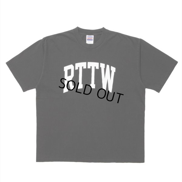 画像1: ROTTWEILER/RTTW PIGMENT TEE（CHARCOAL）［ピグメント染めプリントT-25春夏］