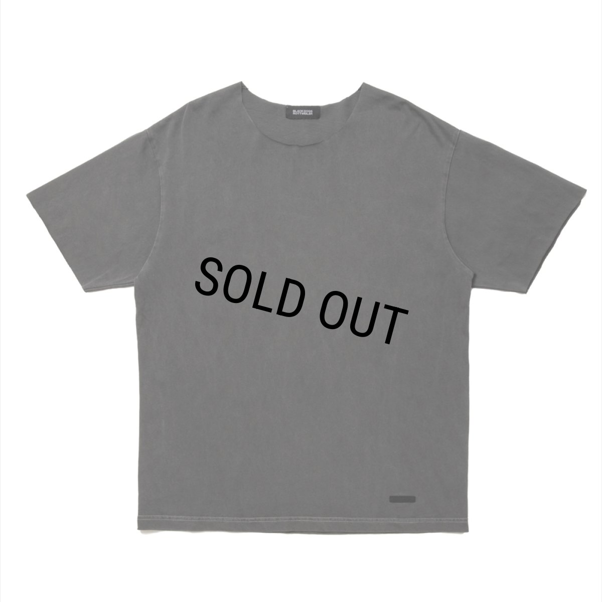 画像1: 【20％OFF】ROTTWEILER/PIGMENT CUT OFF TEE（CHARCOAL）［ピグメント染めカットオフT-25春夏］ (1)